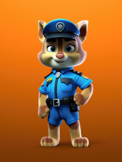Zdjęcie postać z kreskówek policjanta