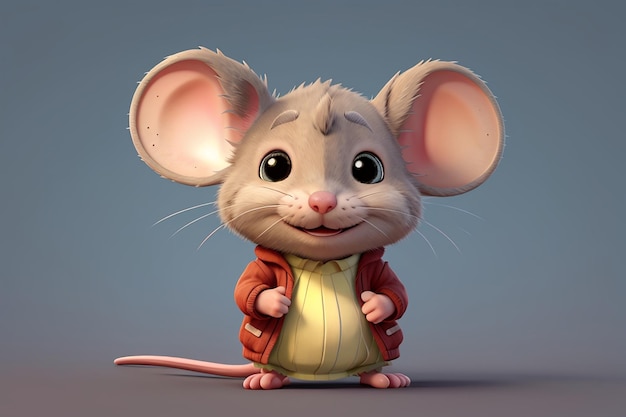 Postać z kreskówki śliczna mysz