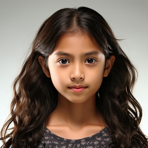 Postanowiona 9-letnia malezyjska dziewczyna ze stalowym spojrzeniem