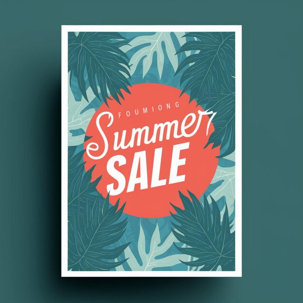 Zdjęcie poster design for summer sale