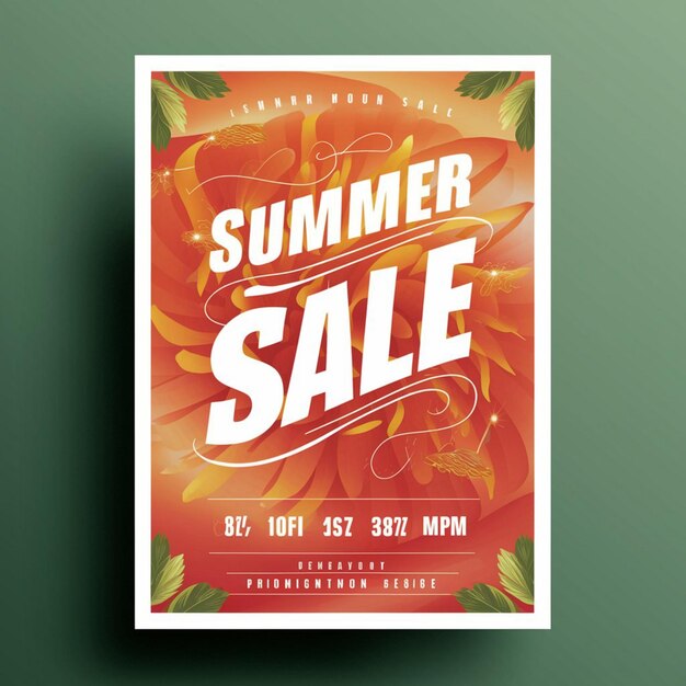 Zdjęcie poster design for summer sale