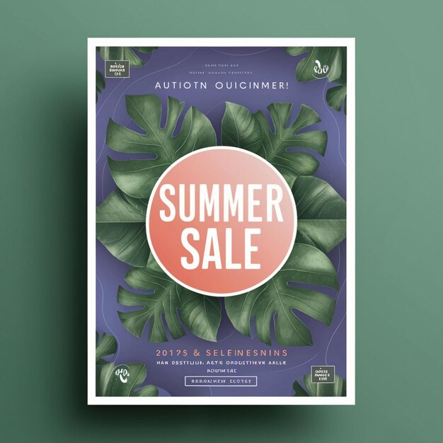 Zdjęcie poster design for summer sale