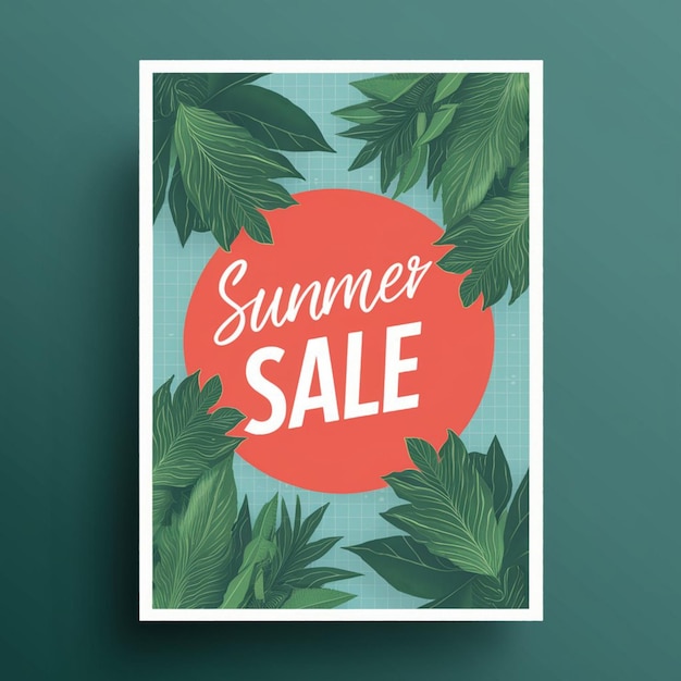 Zdjęcie poster design for summer sale