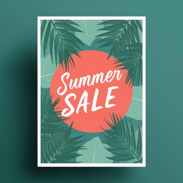 Zdjęcie poster design for summer sale