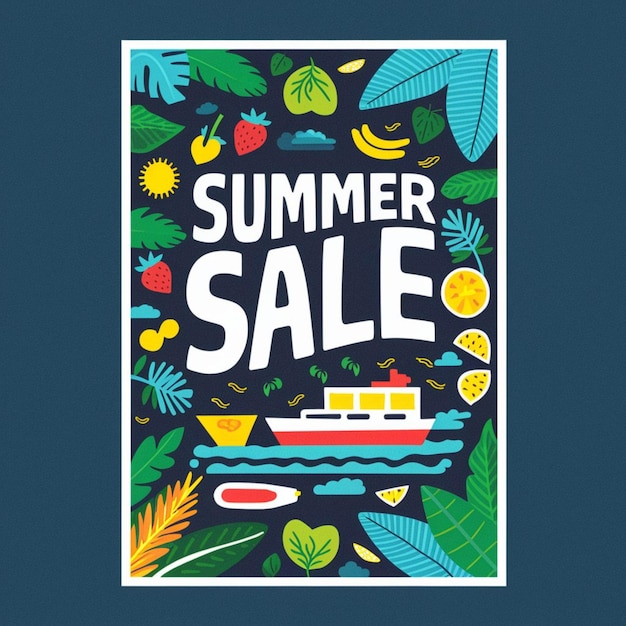 Zdjęcie poster design for summer sale