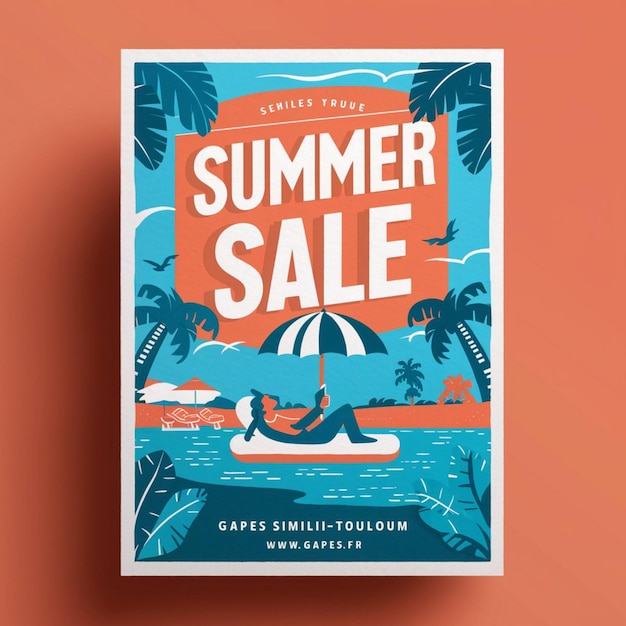 Zdjęcie poster design for summer sale