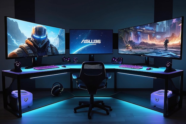 Potężne projekty DualMonitor Gaming Setup Showcase