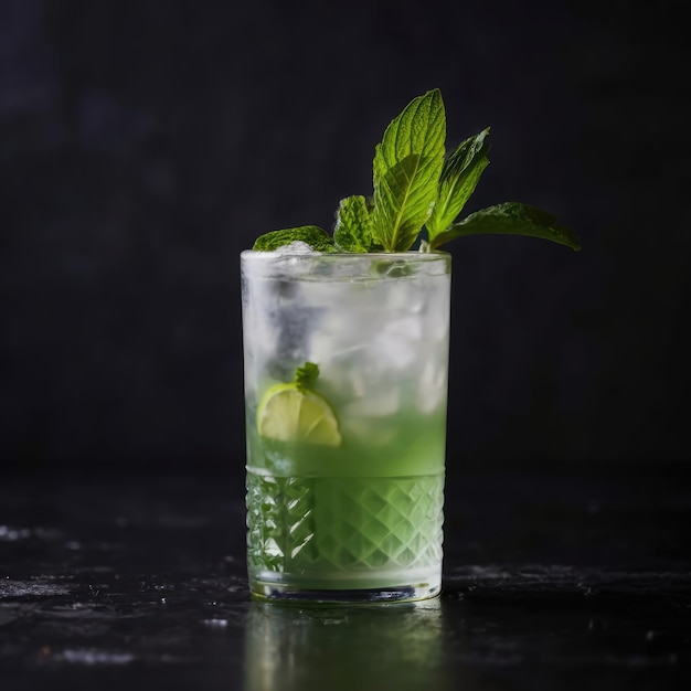 Zdjęcie potion of the emerald moon gin elderflower liqueur cucumber mint