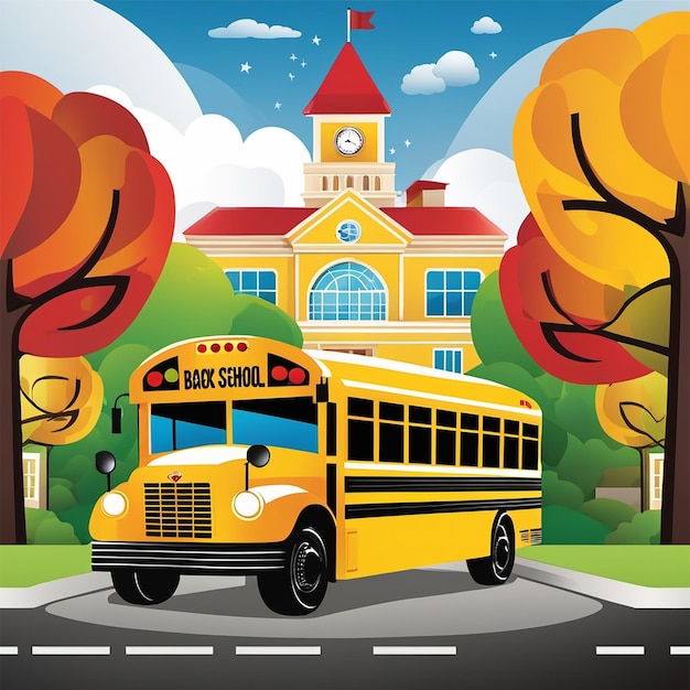 powrót do koncepcji szkoły z wygenerowanym uczniem i autobusem Ai