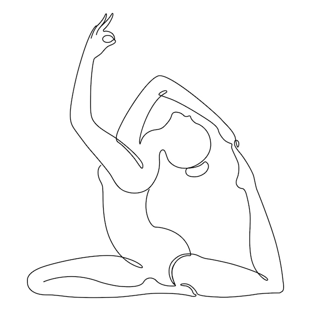 Poza jogi png estetyczna ilustracja przezroczysty tło