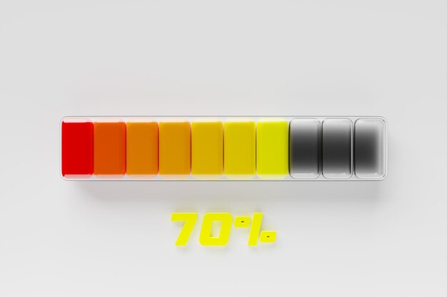 Zdjęcie poziom satysfakcji klienta wskaźnik poziomu ryzyka wskaźnik infografiki kolorowy zestaw infografiki ilustracja 3d