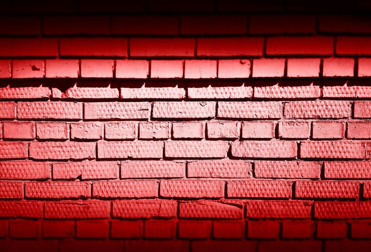 Zdjęcie poziomy czerwony ciemny ceglany mur tekstura tło hd