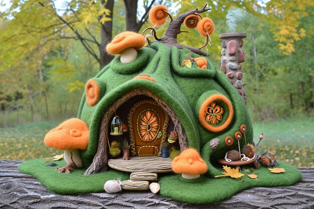 Zdjęcie pracownia needlefelted treehouse