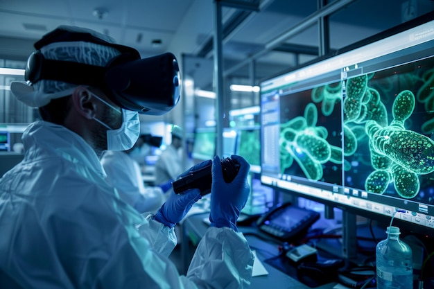 Pracują nad biotechnologią, używają sztucznej inteligencji, futurystycznej metody w laboratorium, badają sztuczną inteligencję.