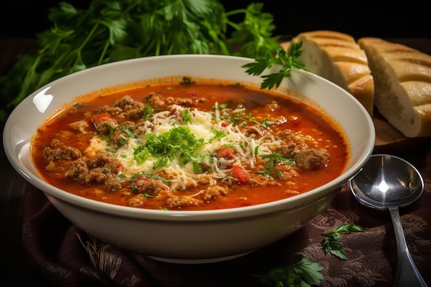 Prawdziwa włoska zupa lasagne