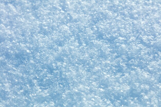 Prawdziwy śnieg kryształy tekstura tło świeże piękne płatki śniegu super makro tło