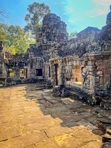 Preah Khan Preah Khan Kampong Svay miejsce archeologiczne Angkor Kambodża