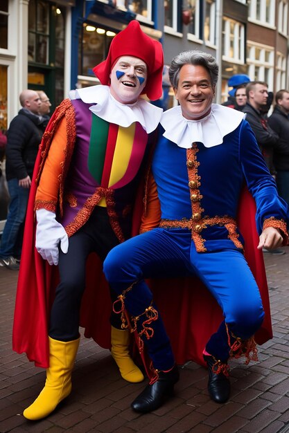 Premier Rutte jako Sinterklaas i Geert Wilders jako Czarny Pete