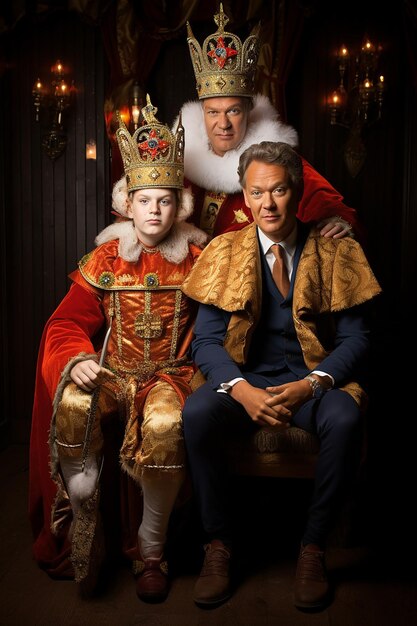 Zdjęcie premier rutte jako sinterklaas i geert wilders jako czarny pete