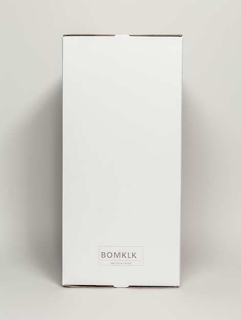 Zdjęcie premium opakowanie dla pudełkowej butelki zdumiewające prezentacje cyfrowe czyste białe zdjęcie koncepcyjne