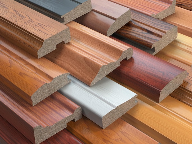 Próbki mebli drewnianych Profile MDF Różne płyty pilśniowe średniej gęstości