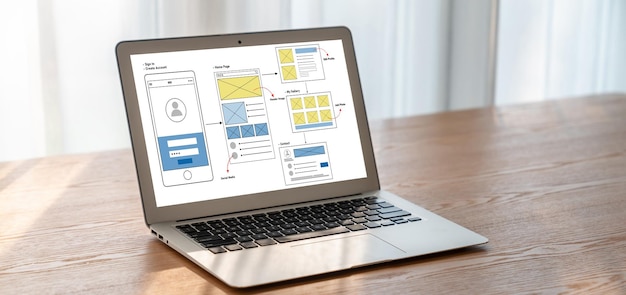 Proces projektowania Ux ui dla modnych aplikacji mobilnych i stron internetowych