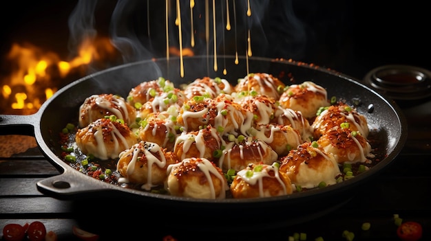 Proces przygotowywania takoyaki