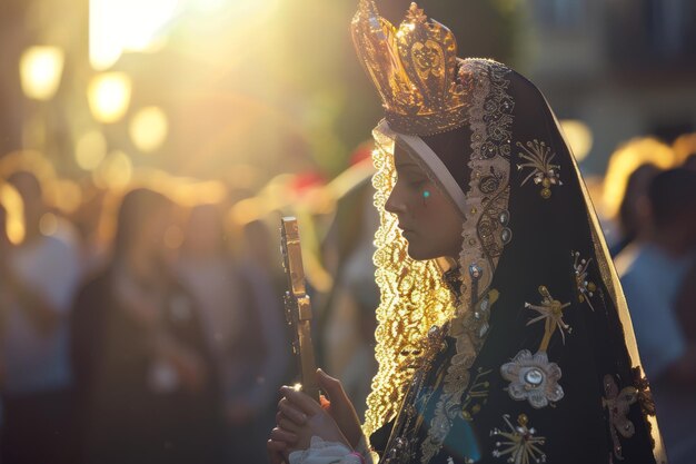 Zdjęcie procesja religijna krzyż święty tydzień