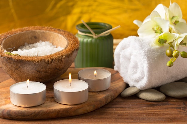 Produkty spa z orchideami