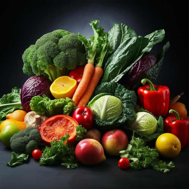 Produkty warzywne prezentują zdrowe, świeże, ekologiczne produkty spożywcze