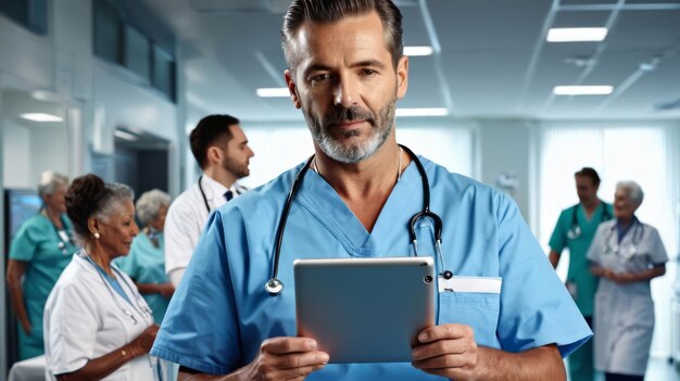 Profesjonalista medyczny w szczoteczce trzymający tabletkę