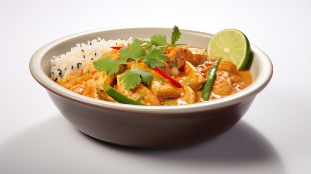 Profesjonalna fotografia kulinarna tajskiego curry