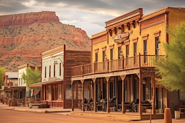 Profesjonalna fotografia Old West Towns AI Generated