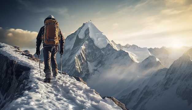 Profesjonalna sesja fotograficzna alpinizmu