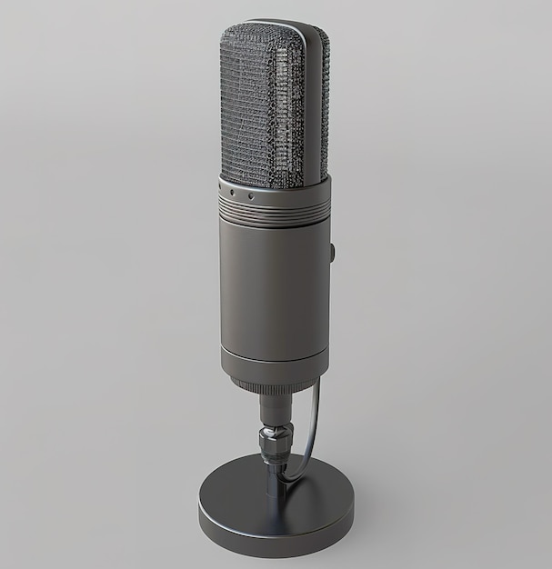 Profesjonalny mikrofon studyjny podkreślający wyrafinowaną konstrukcję i doskonałe rzemiosło dla optymalnego nagrywania dźwięku