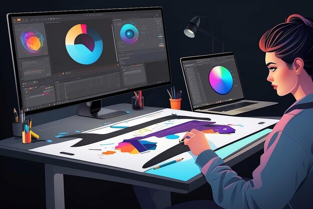 Program dla ilustratorów Aplikacja do tworzenia i rysowania ilustracji wektorowych