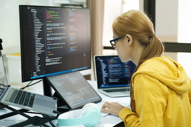 Programista to kodowanie i programowanie oprogramowania.