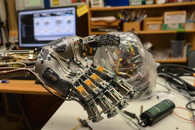 Zdjęcie programowalny manipulator ręczny główny procesor robotyka automatyzacja produkcji