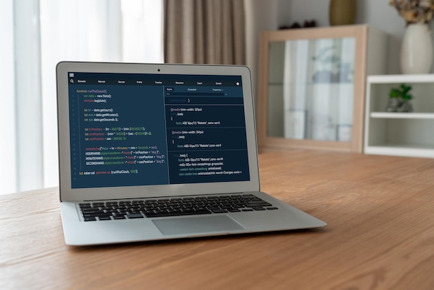 Programowanie rozwoju oprogramowania na ekranie komputera dla modnych aplikacji