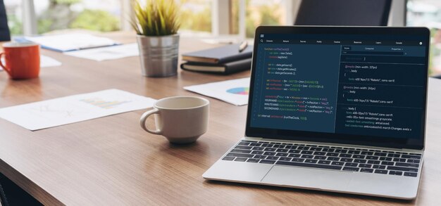 Programowanie rozwoju oprogramowania na ekranie komputera dla modnych aplikacji