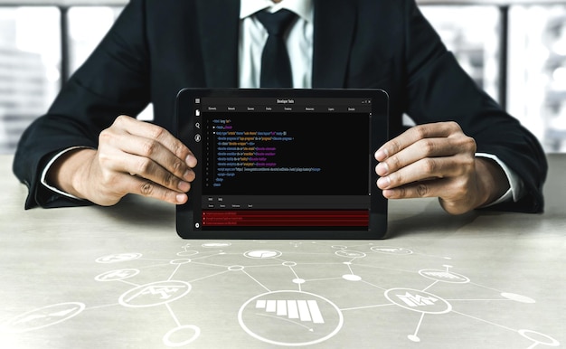 Programowanie rozwoju oprogramowania na ekranie komputera dla modnych aplikacji