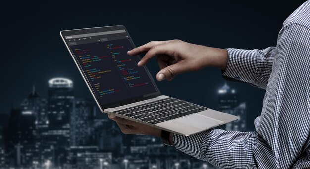 Programowanie rozwoju oprogramowania na ekranie komputera dla modnych aplikacji