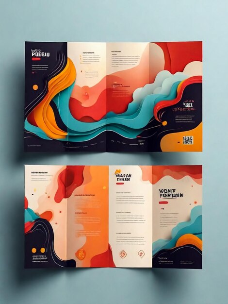 Projekt broszury szablon broszury kreatywna trójkątna broszura trendu
