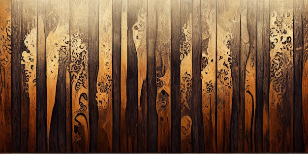 Projekt ciemnego drewna tła. Ilustracja 3D. Brązowa struktura drewna. Streszczenie tekstura drewna