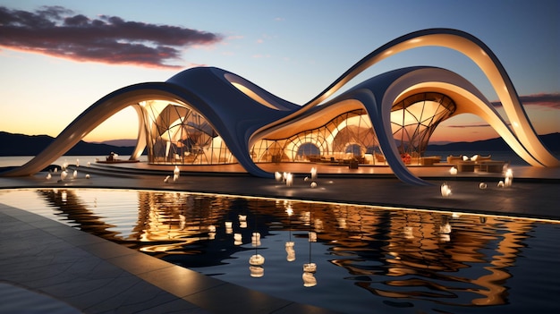 Projekt Fluid Architectural inspirowany falami w naturze