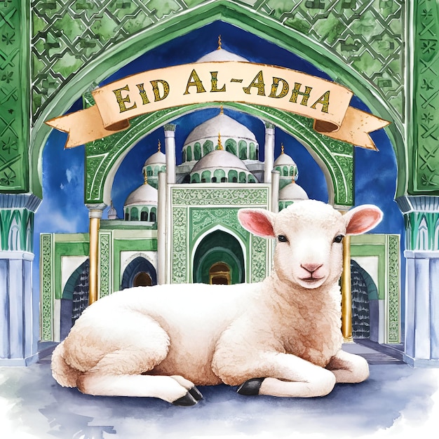 Projekt karty Eid al adha