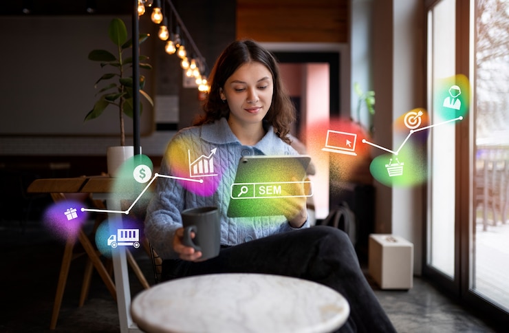 Zdjęcie projekt kompozycji marketingu w wyszukiwarkach