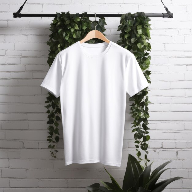Projekt koszulki, pusty, biały przód koszuli, izolowany Makieta szablonu do druku projektu