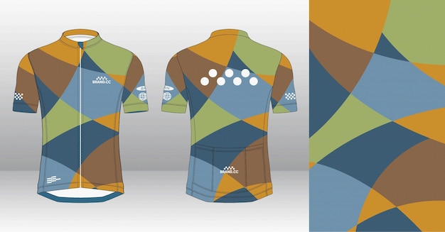 Projekt koszulki rowerowej, koszulki sportowej