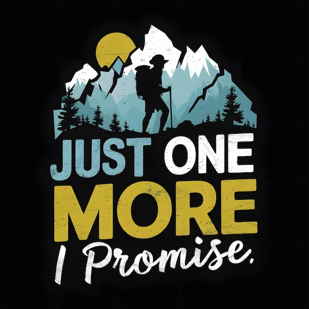 Projekt koszulki Summit Promise Hikers Silhouette
